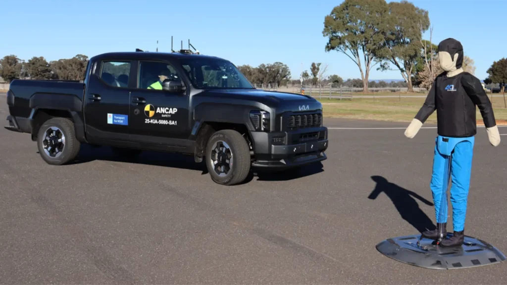 Kia Tasman- autonomous emergency braking