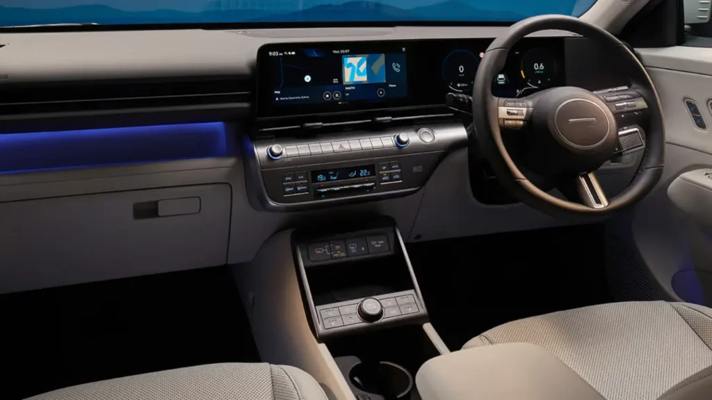 Hyundai kona interiors
