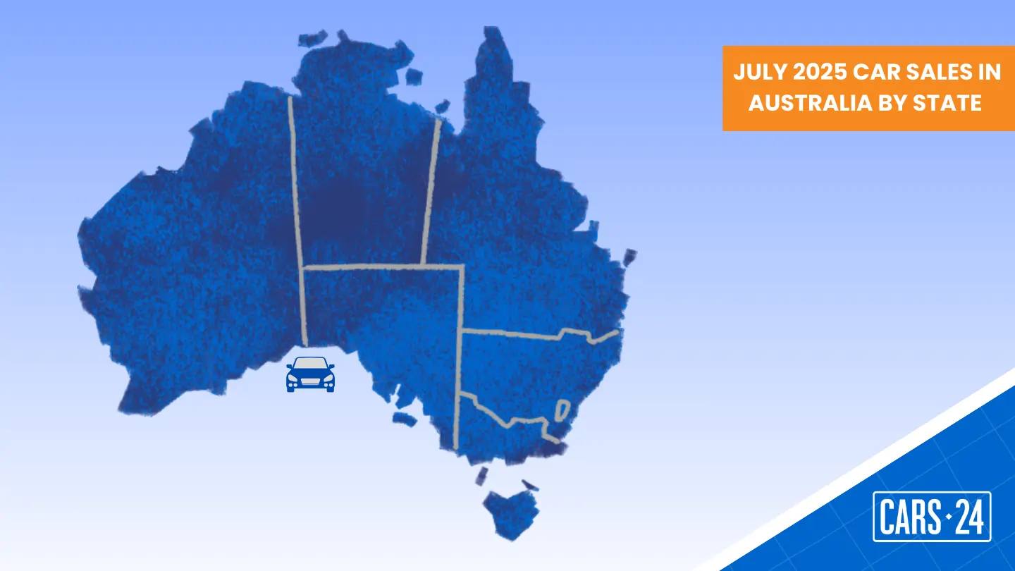 July 2025 car sales in Australia by state