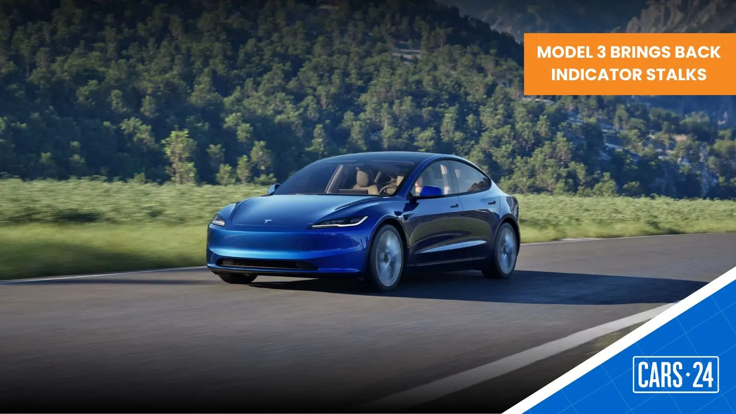 Tesla Model 3 brings back indicator stalks, with retrofit option