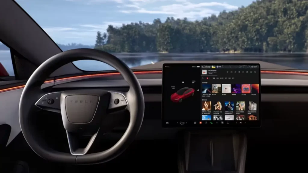 Tesla Model 3 interiors
