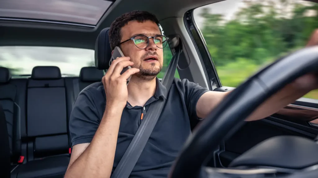 talking on call while driving