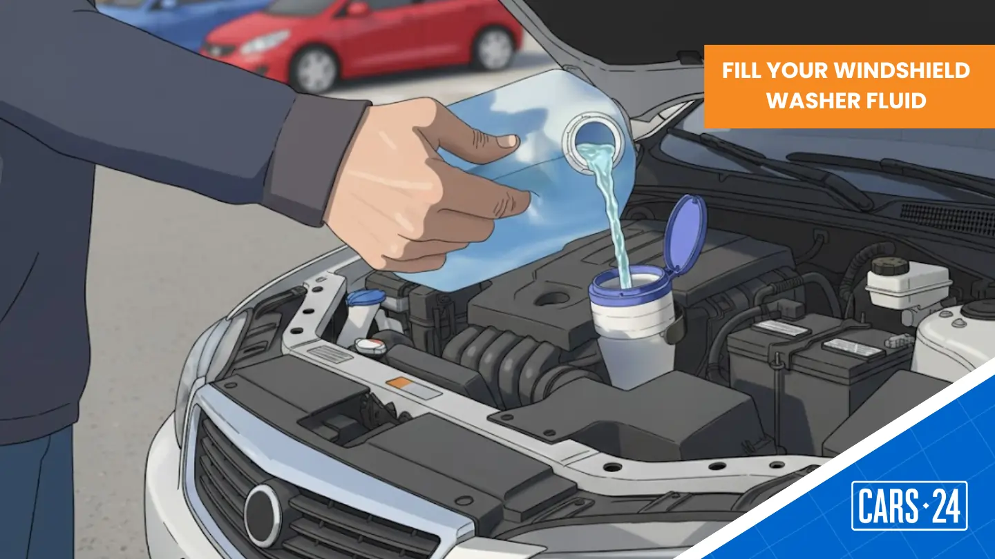 How to fill your windshield washer fluid?