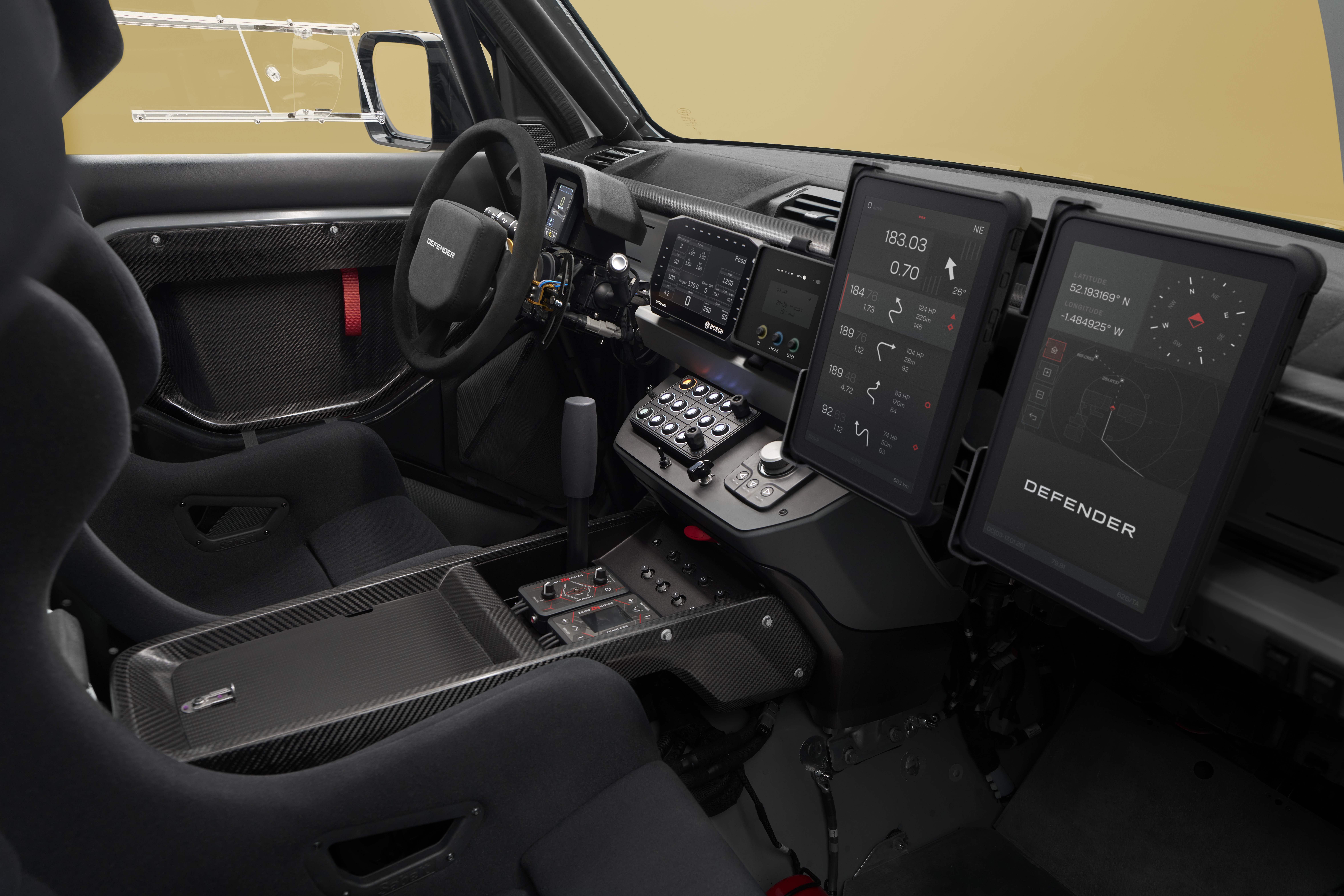 Defender Dakar D7X-R interior