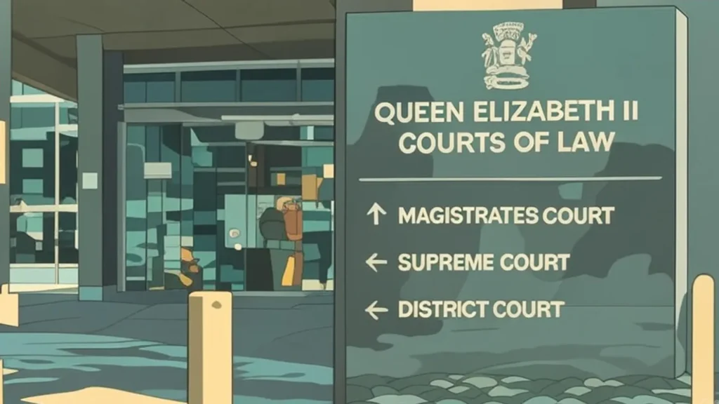 outside the queensland courts of law in brisbane