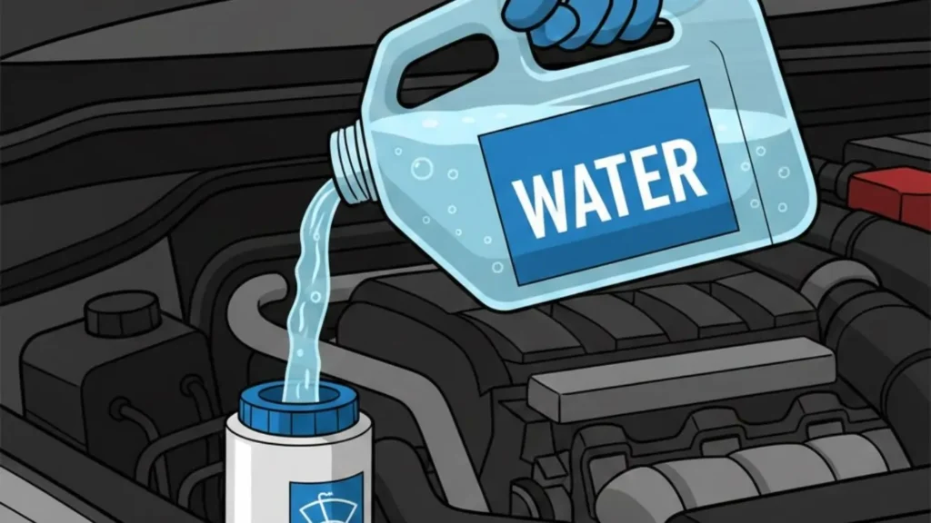 fill your windshield washer fluid