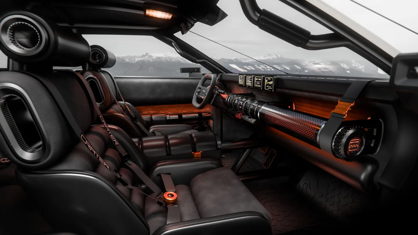 Hyundai crater concept interior dashboard