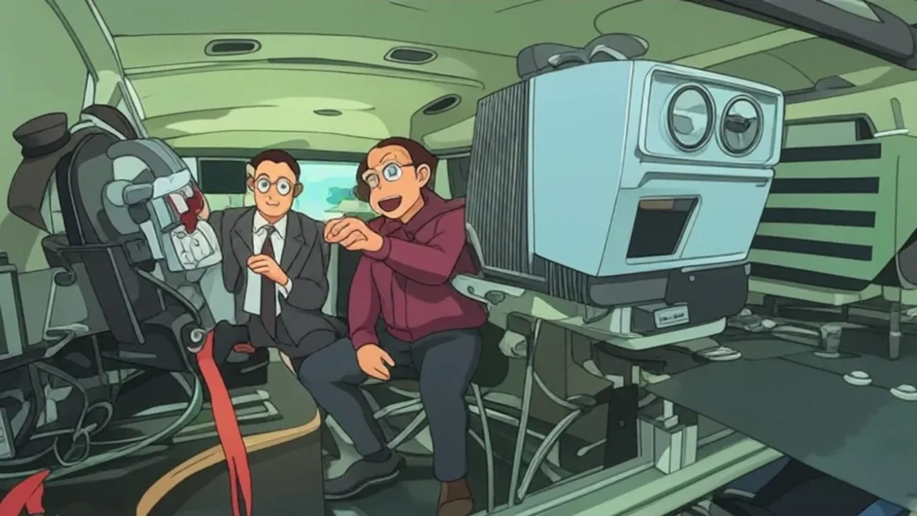 two mobile speed camera van operators