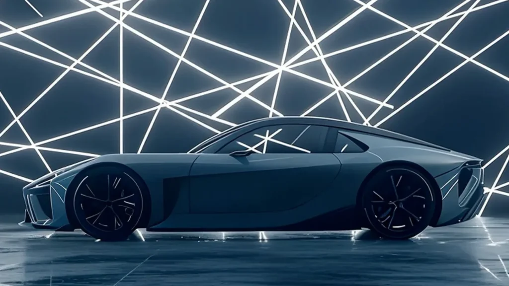 The silhouette of the lexus lfa concept