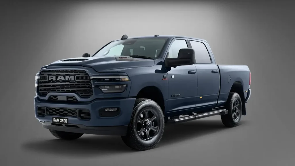 2025 Ram 3500 laramie crew front blue