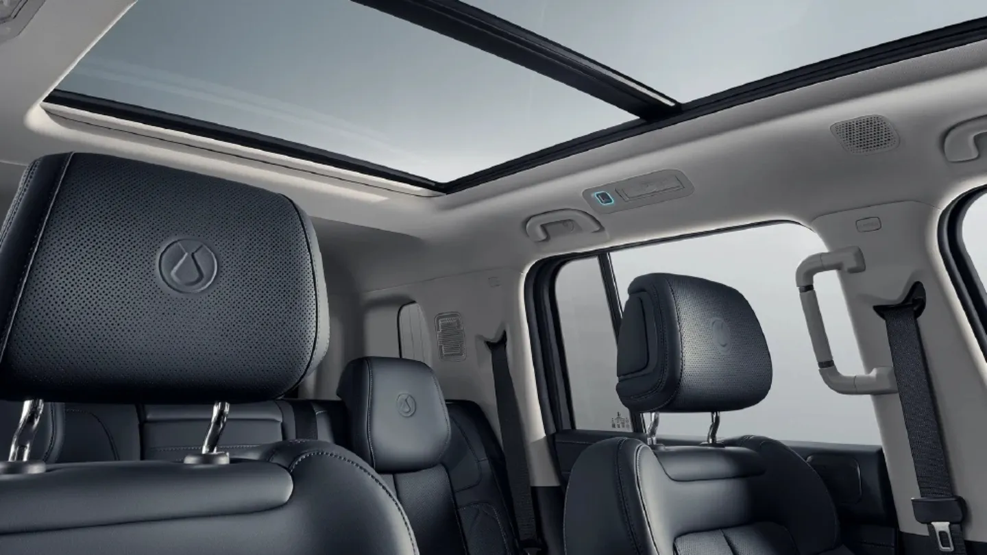 denza b5 interior view