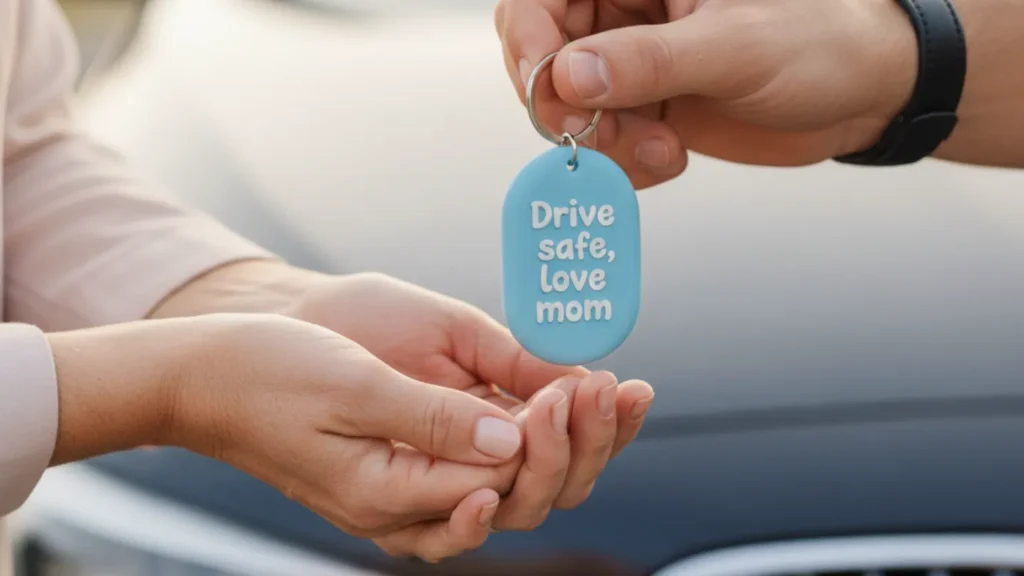 Personalised car key chain