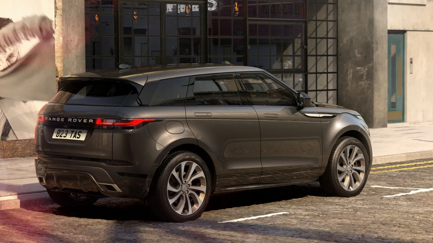2026 Range Rover Evoque Hoxton Edition rear side view