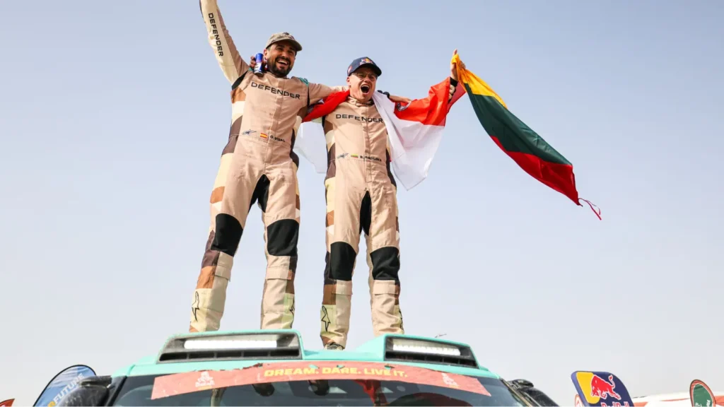 2026 dakar rally stock category race winners Rokas Baciuska and Oriol Vidal