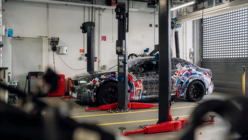Electric BMW M prototype under testing