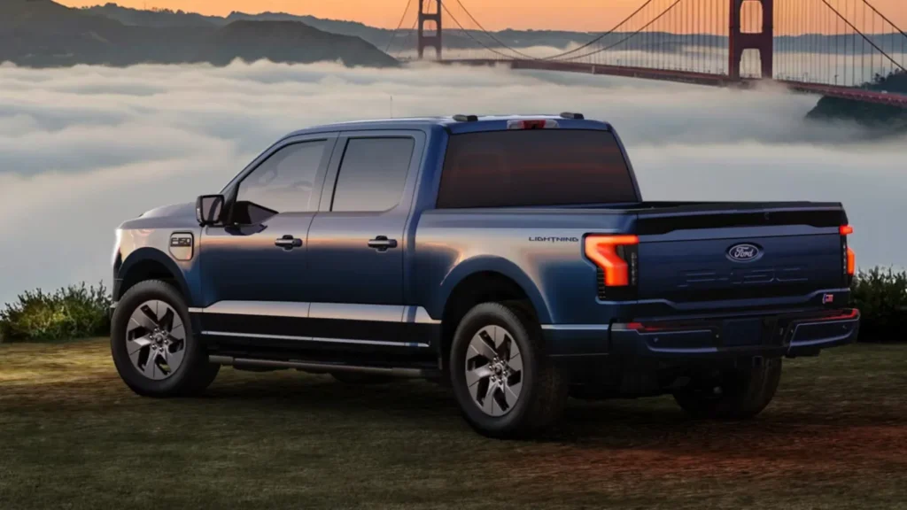 Ford F-150 Lightning EV parked