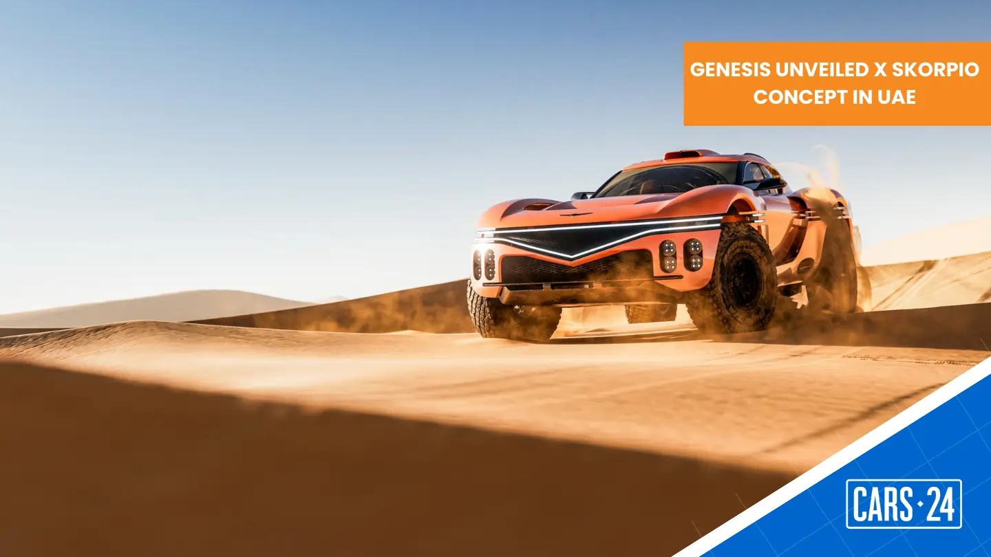 Genesis X Skorpio Concept unveiled at UAE Empty Quarter desert