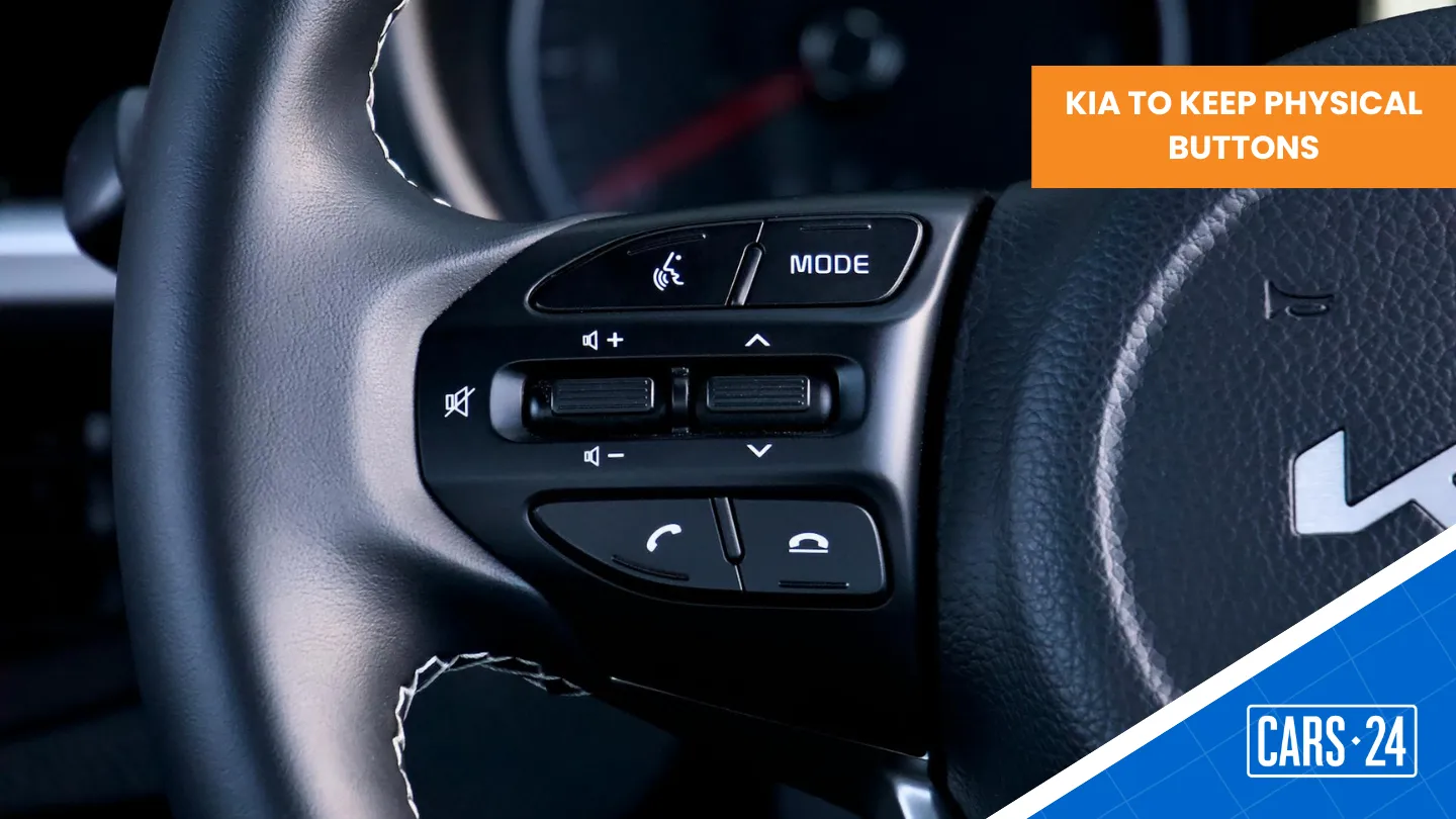 Kia confirms keeping physical buttons inside its cars banner