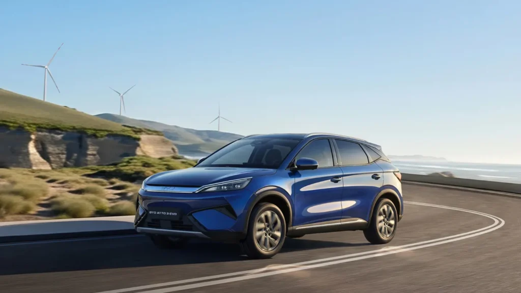 BYD Atto 3 Evo on the road