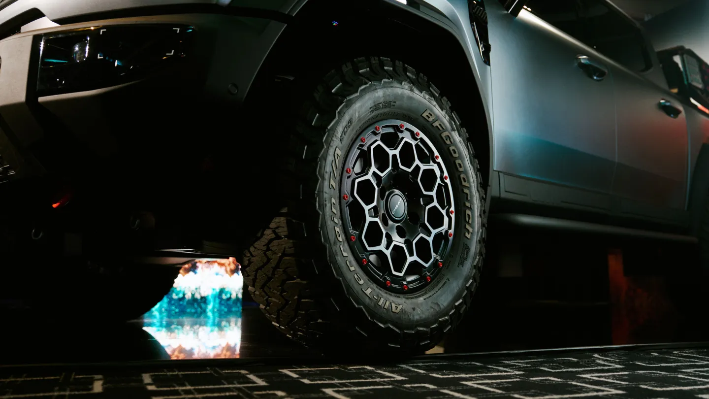 Chery KP31 ute concept tyre design