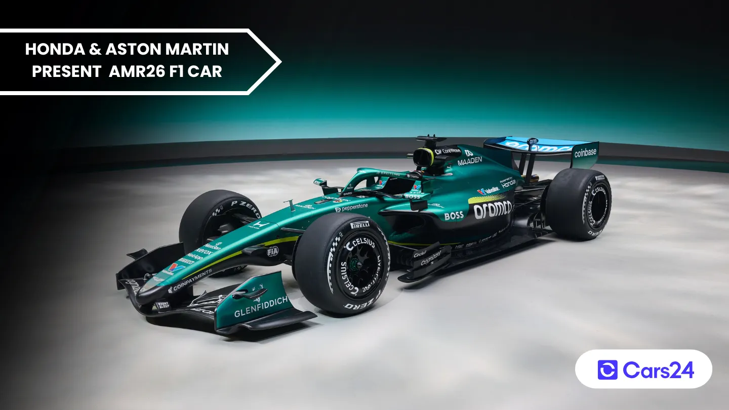 Honda Aston Martin Aramco partnership reveals AMR26 F1 car banner