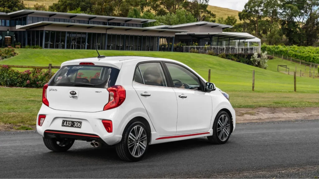 Kia Picanto on a short trip countryside