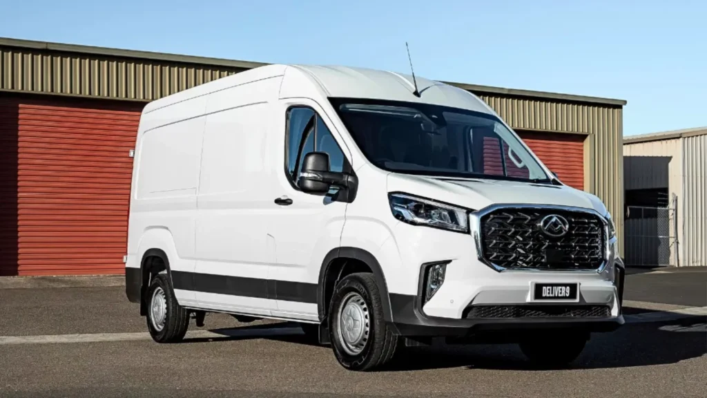 LDV Deliver 9 van in the parking space