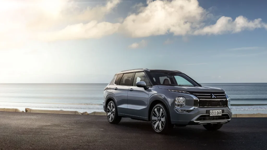 Mitsubishi Outlander on the beach