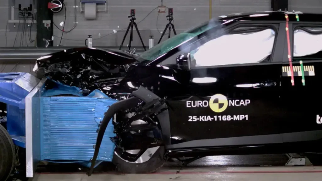 frontal offset test kia ev4