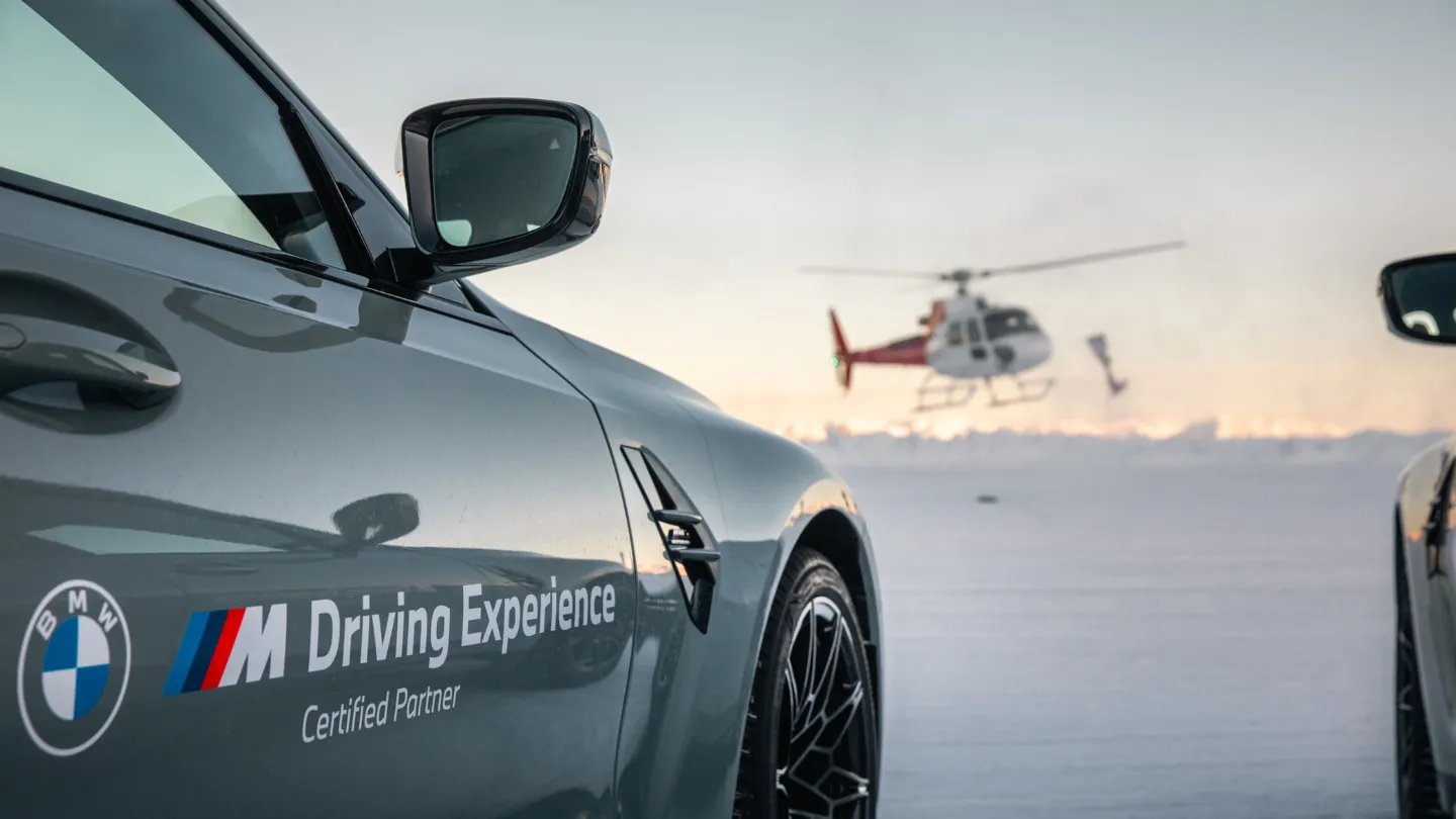 2026 BMW M Snow and Ice Experience Southern Hemisphere Proving Ground helicopter