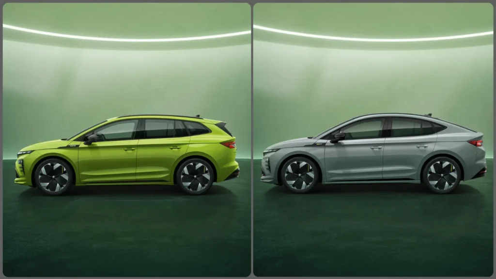 2026 Skoda Enyaq RS SUV vs coupe body style