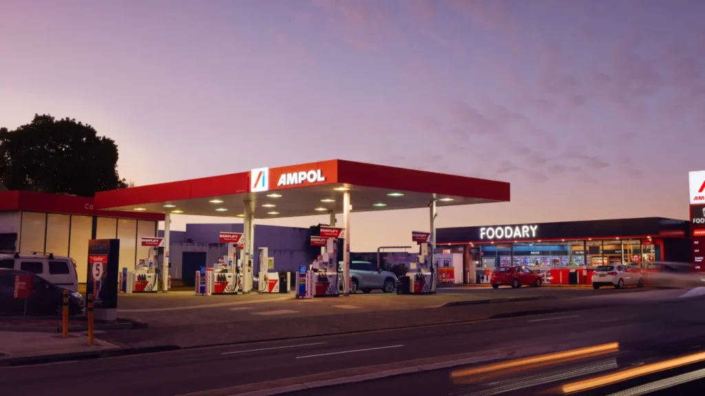 An ampol fuel station in australia