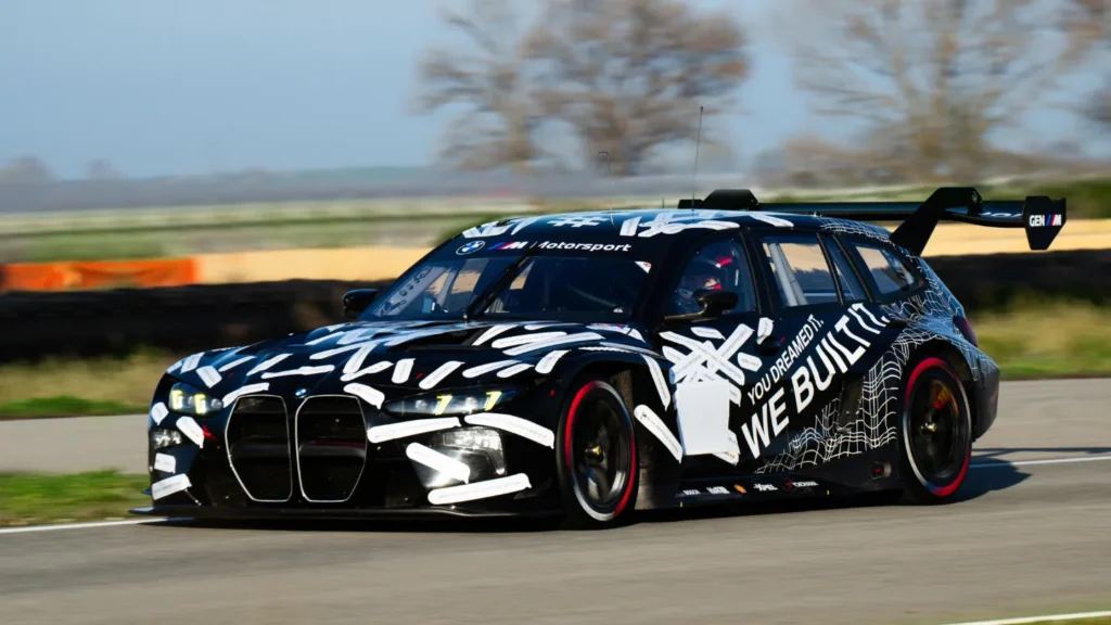 BMW M3 Touring 24H on a race track