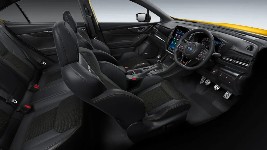 Limited edition 2026 Subaru WRX AWD Club Spec Evo interior
