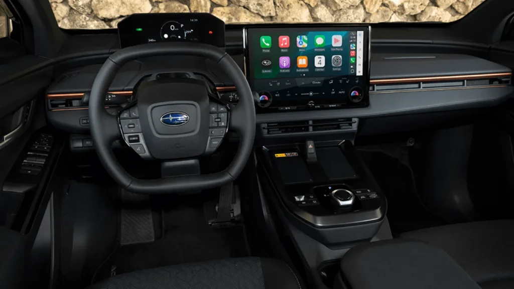 Subaru Uncharted electric SUV cockpit