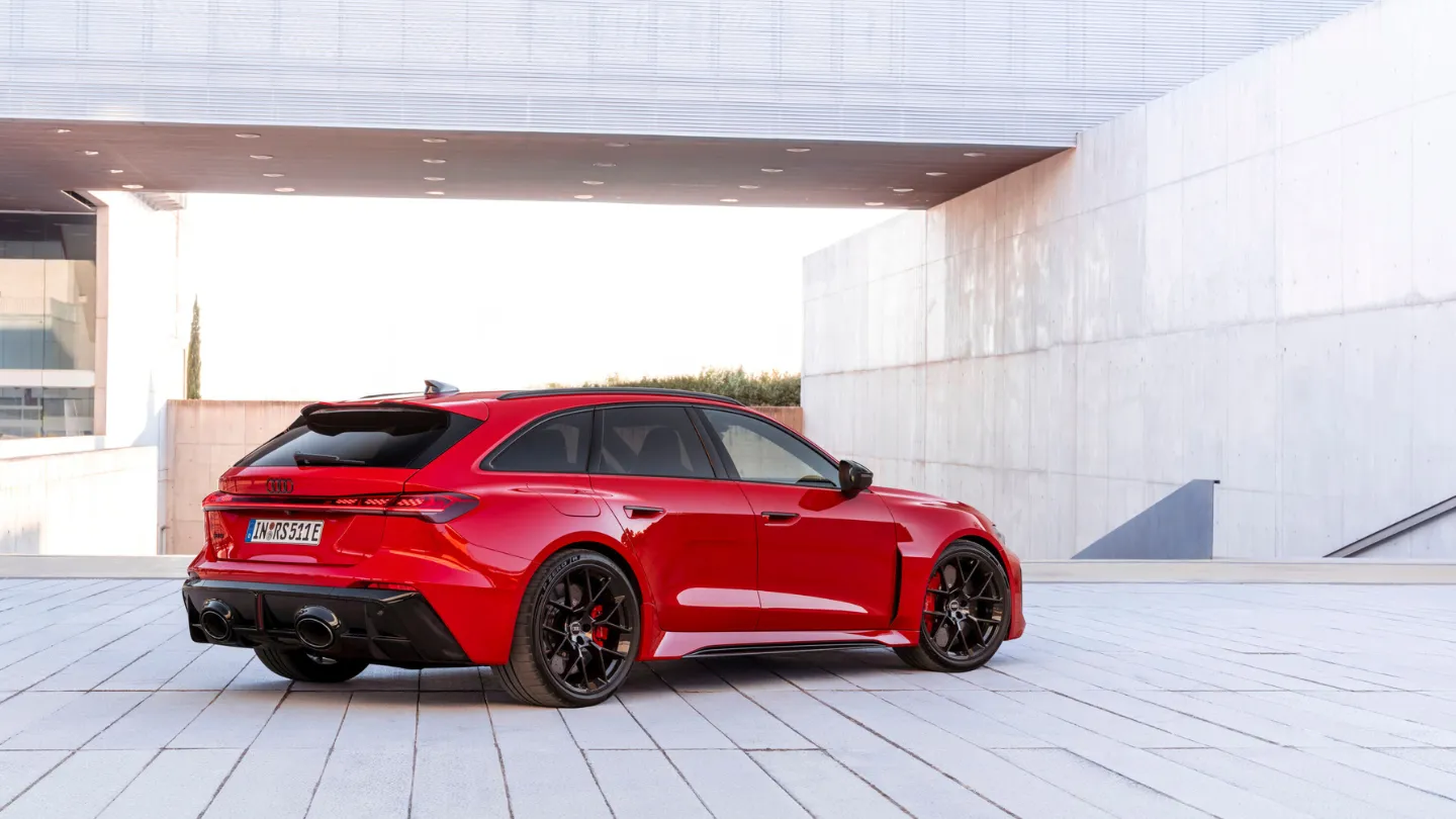 2026 Audi RS 5 Avant phev hybrid rear view