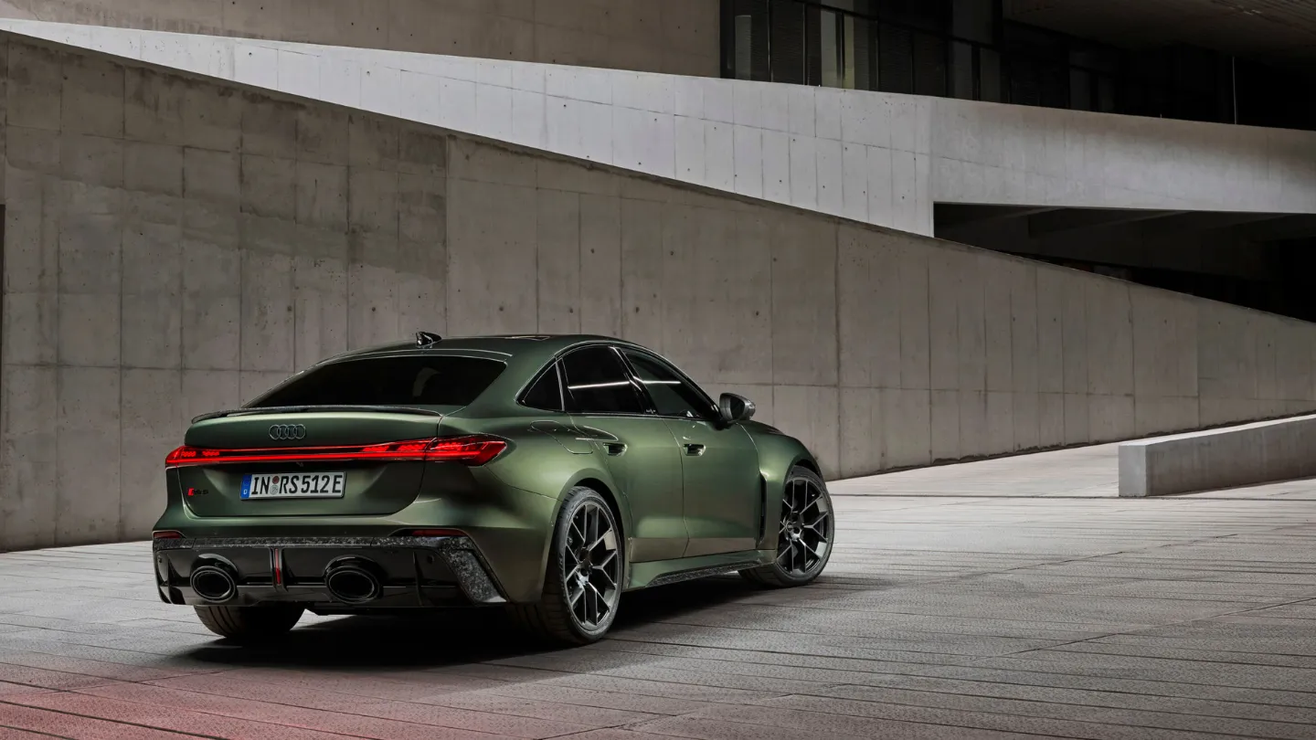 2026 Audi RS 5 Sedan phev hybrid rear view