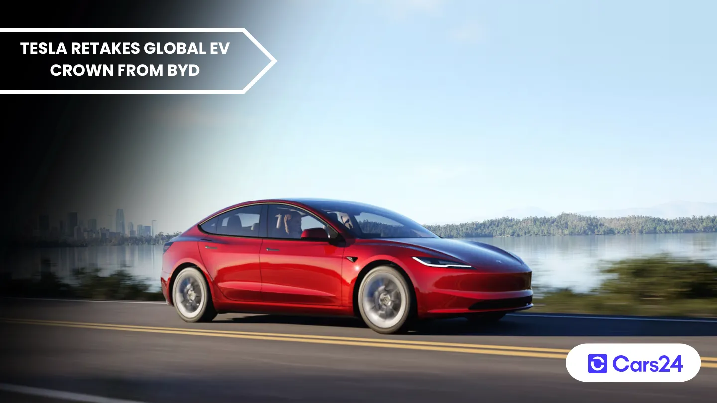 Tesla retakes global EV crown as BYD slips in Q1 2026 banner