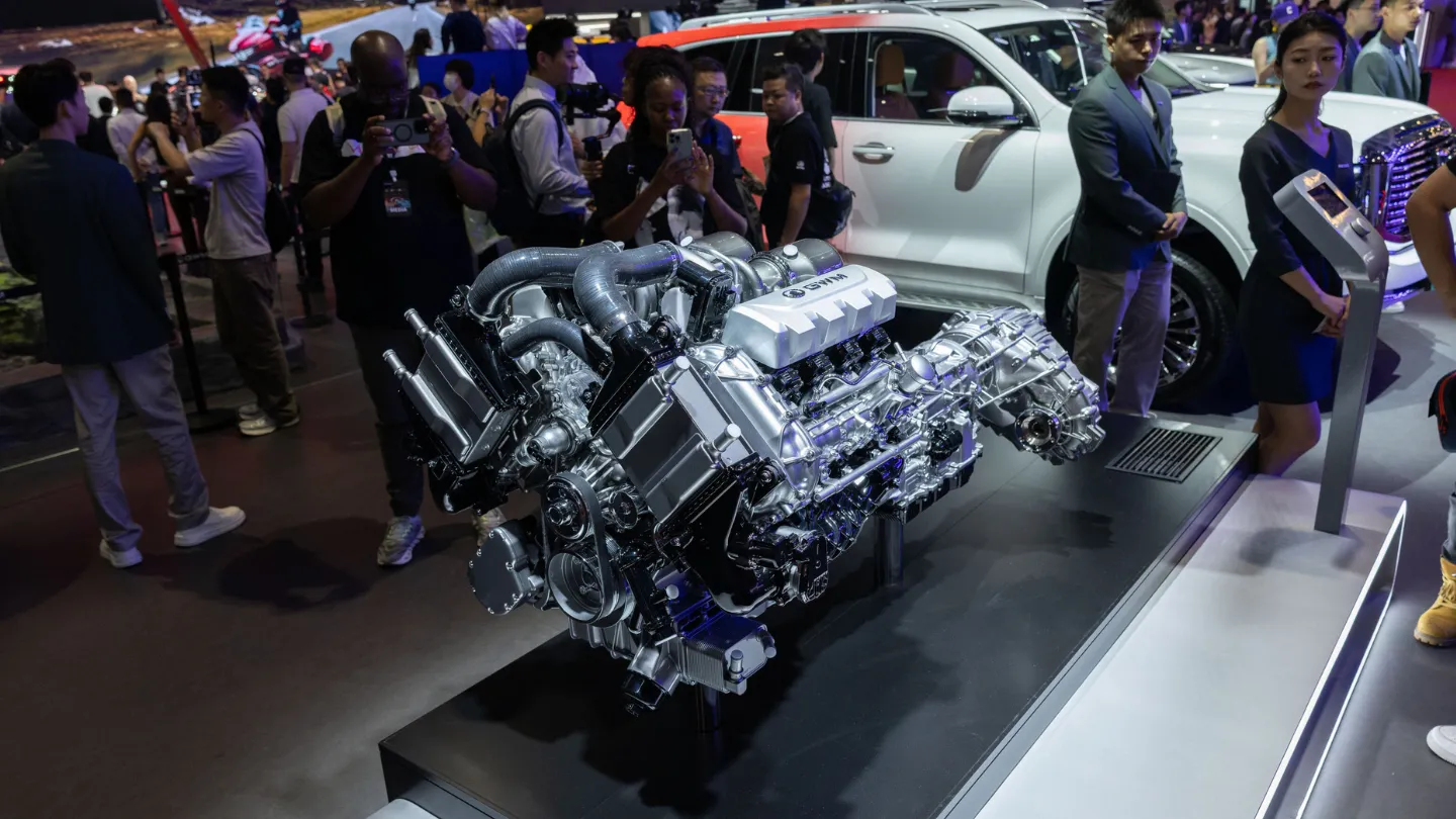 upcoming 4L twin turbo V8 engine by GWM at 2026 beijing auto show