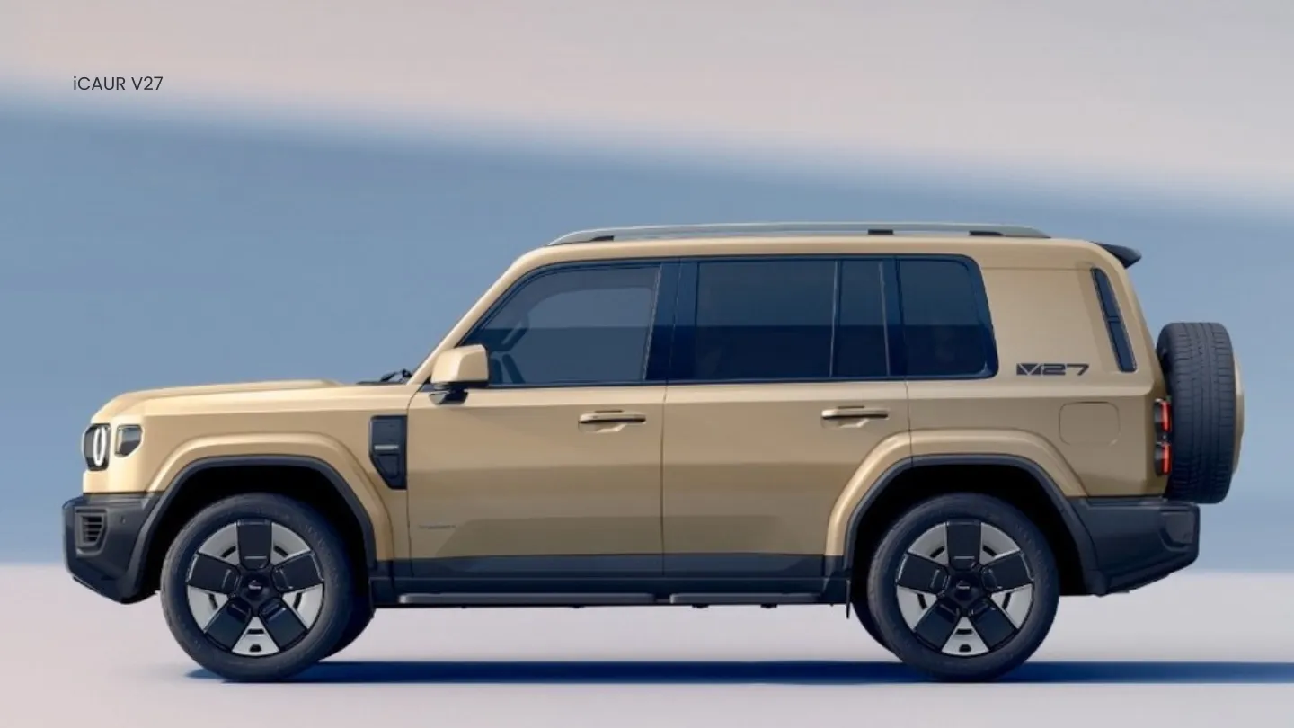 upcoming icaur V27 electric SUV by chery side view