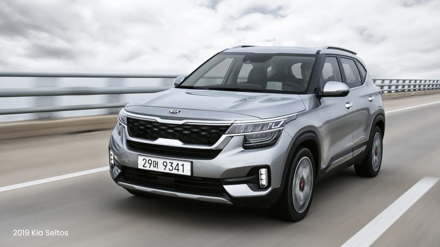 2019 Kia Seltos on the road
