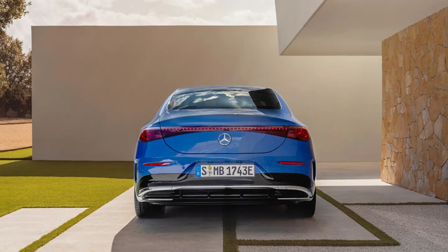 2026 Mercedes-Benz CLA electric variant rear view