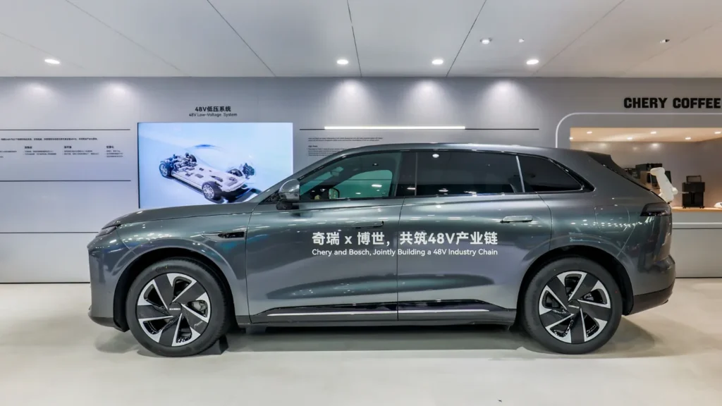 A Chery SUV showcased at Beijing Auto Show 2026