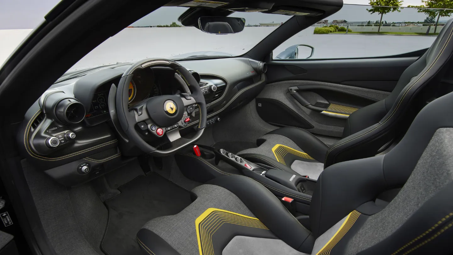 Ferrari HC25 interior cockpit steering wheel