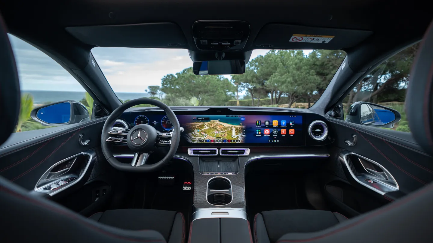 MBUX hyperscreen in the electric 2026 Mercedes Benz C Class