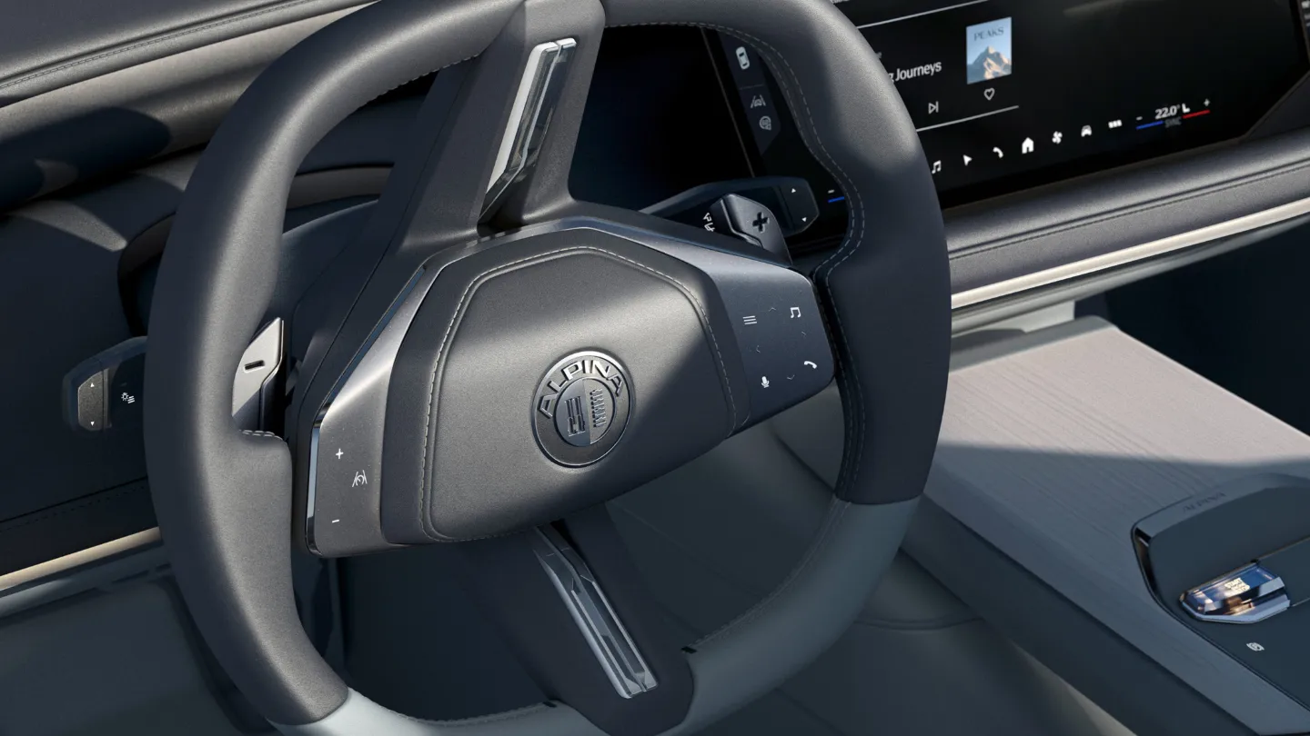 Vision BMW Alpina Concept four spoke steering wheel