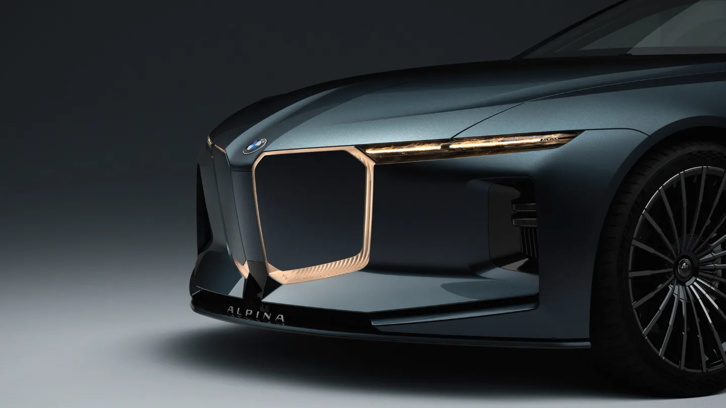 Vision BMW Alpina Concept front kidney grille design