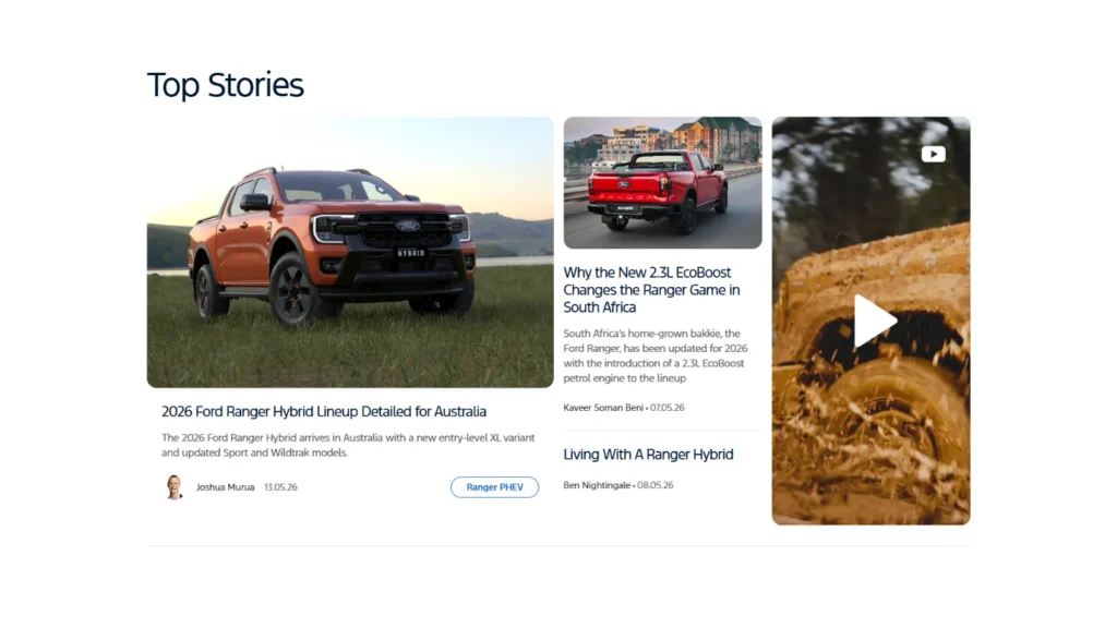 a snapshot of the ford australia from the road digital hub