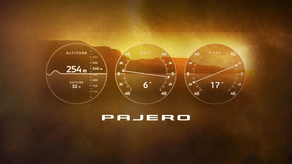 2027 mitsubishi pajero multi meter teaser