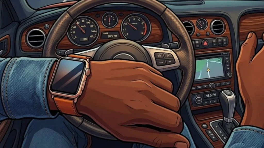 smartwatch while driving